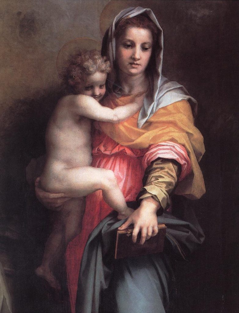 Kürk Mantolu Madonna Özet - Sabahattin Ali Raif Efendi’nin Maria Puder’in tablosunda gördüğü yüzü benzettiği, Andrea del Sarto’nun Harpiler Madonnası tablosundan ayrıntı